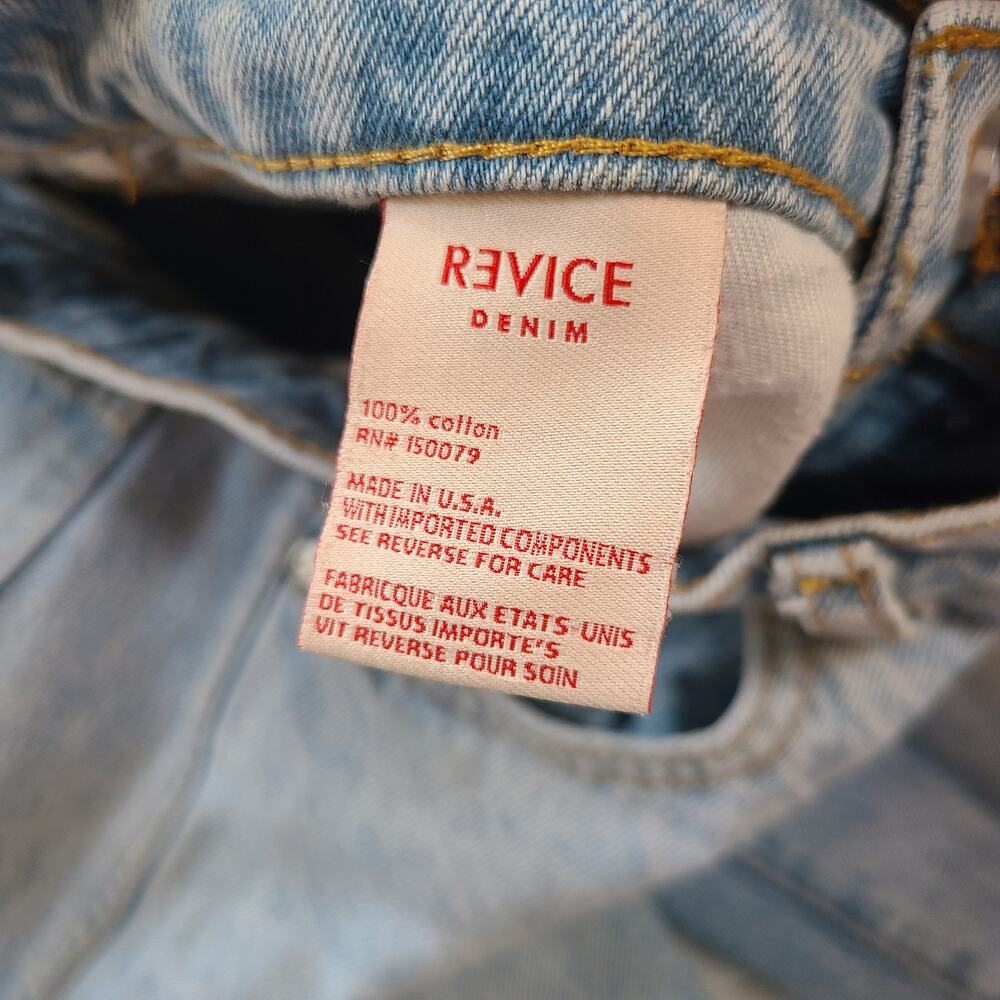 Revice 90's Baby Jean Joey Wash 32 Crossover Waist Wide Leg Fit High Rise Y2K - Picture 5 of 6
